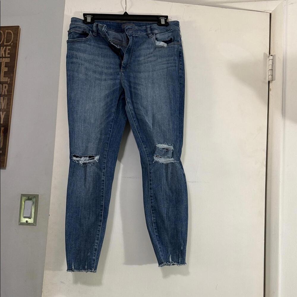 DL1961 Women's Distressed Blue Skinny Jeans
